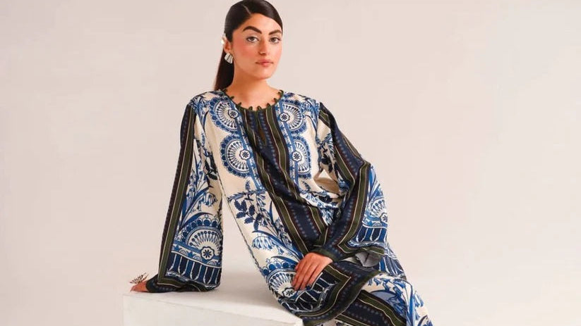 Silk Floral Plazo 2pc