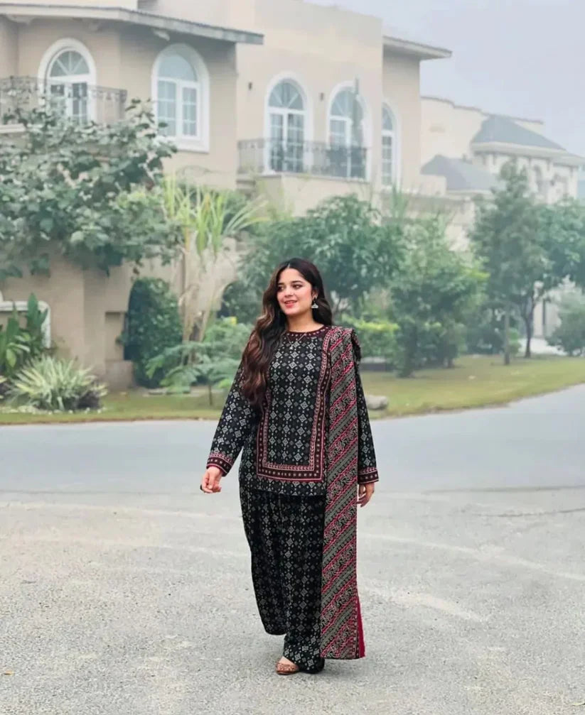 Digital Printed 3pcs (Farshi Shalwar) اجراک سخن